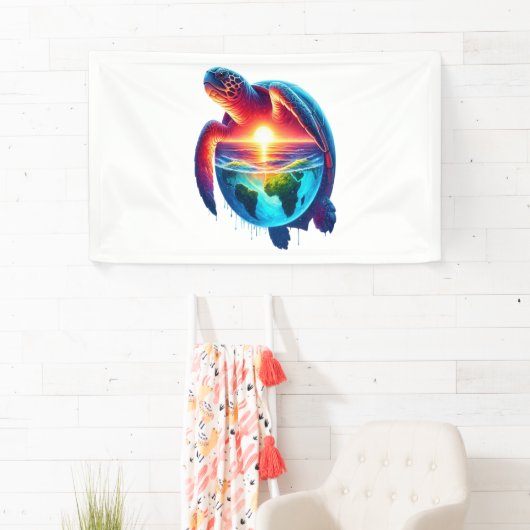 Sunset Zee Turtle Spandoek (Insitu)