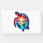 Sunset Zee Turtle Spandoek (Horizontaal)