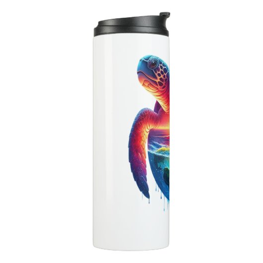 Sunset Zee Turtle Thermosbeker (Gedraaid links)