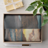 Sunset Zee Wave Sandy Beach Rock Tissuepapier (Geschenk)