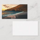 Sunset Zee Wave Sandy Beach Rock Visitekaartje (Voorkant / Achterkant)
