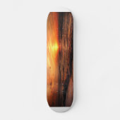 Sunset Zee Waves Persoonlijk Skateboard (Voorkant)