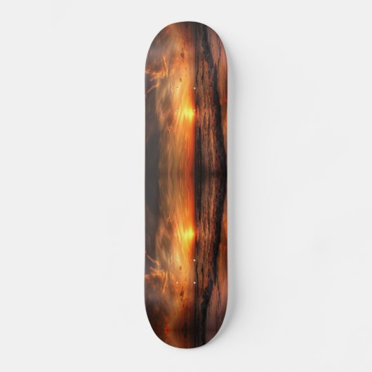 Sunset Zee Waves Skateboard (Voorkant)