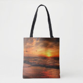 Sunset Zee Waves Tote Bag (Voorkant)