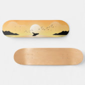 Sunset Zee Whale Persoonlijk Skateboard (Horizontaal)