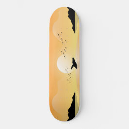 Sunset Zee Whale Persoonlijk Skateboard