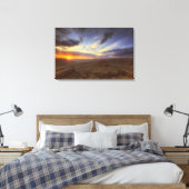 Sunset, zuidrand van de Grand Canyon, Grand Canvas Afdruk (Insitu (Slaapkamer))