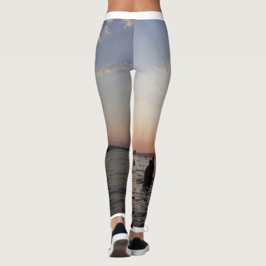 Sunset Zwemmers leggings voor vrouwen (Achterkant)