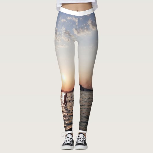 Sunset Zwemmers leggings voor vrouwen (Voorkant)