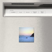 Sunset's afterglow, klein bootje op het Zee van Co Magneet (Insitu (Vaatwasser))