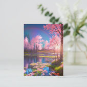 Sunset's Beauty Onthuld in de Wetlands Briefkaart (Staand voorkant)