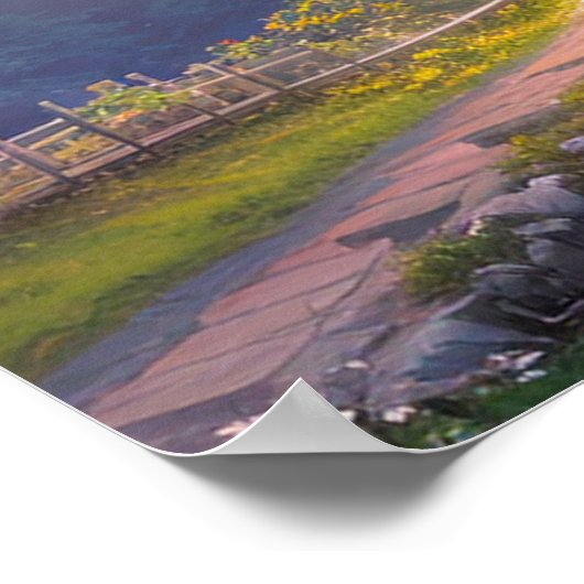 Sunset's Glow en de Sakura's Grace Poster (Hoek)