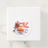 Sunsets & Good Vibes Cruising Ducks Bedankjes Labels (In situ)