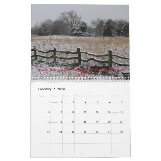 Sunset's, Landscapes, Big Boy Kalender (Feb 2026)