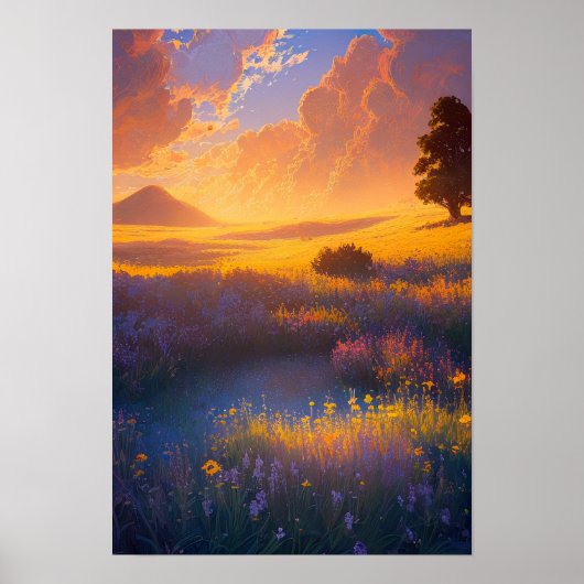 Sunset's Meadow Symfonie Poster (Voorkant)