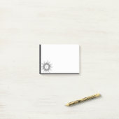 Sunshin Line Drawing Art Post-it® Notes (Op bureau)