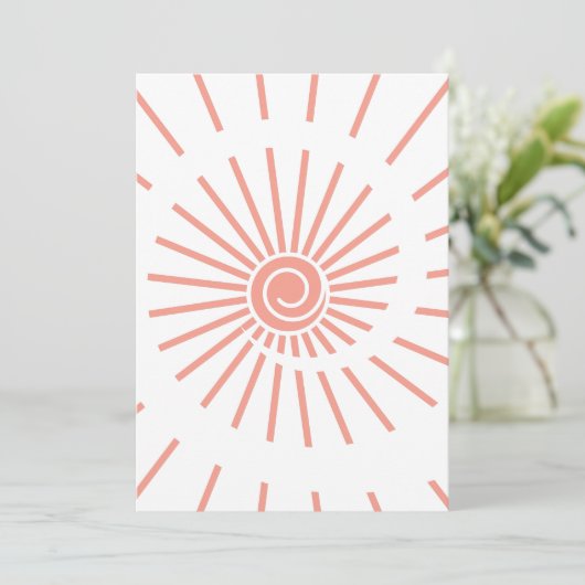 Sunshine 10 bedankkaart (Staand voorkant)