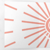 Sunshine 10 drieluik wenskaart (Binnenzijde eerst)