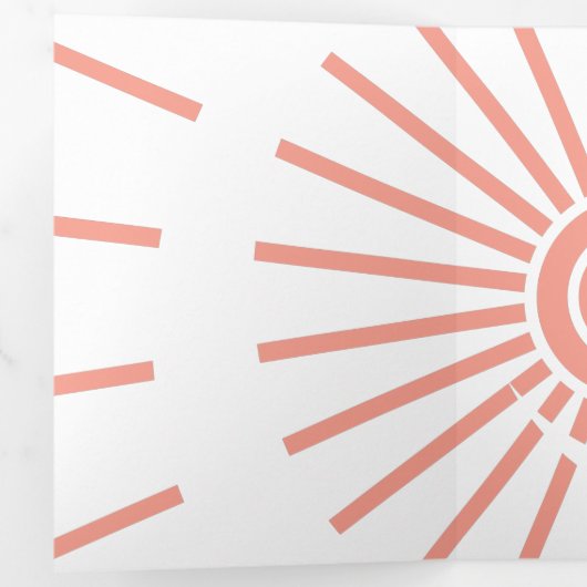 Sunshine 10 drieluik wenskaart (Binnenzijde eerst)