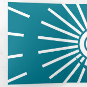 Sunshine 11 drieluik wenskaart (Binnenzijde eerst)