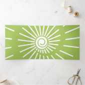 Sunshine 13 drieluik wenskaart (Binnen)