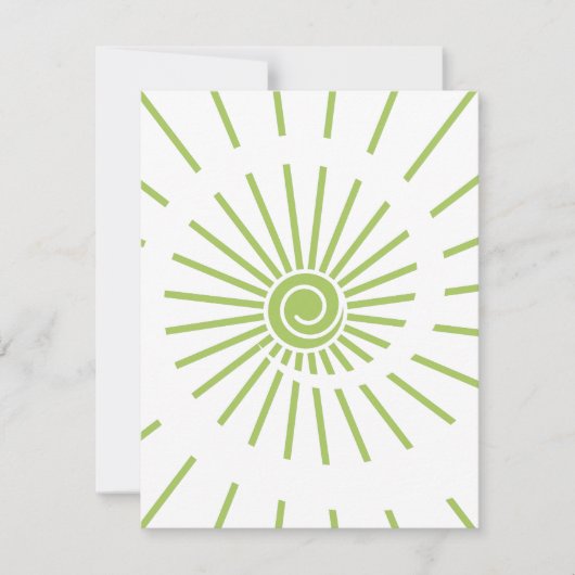 Sunshine 14 notitiekaartje (Voorkant)