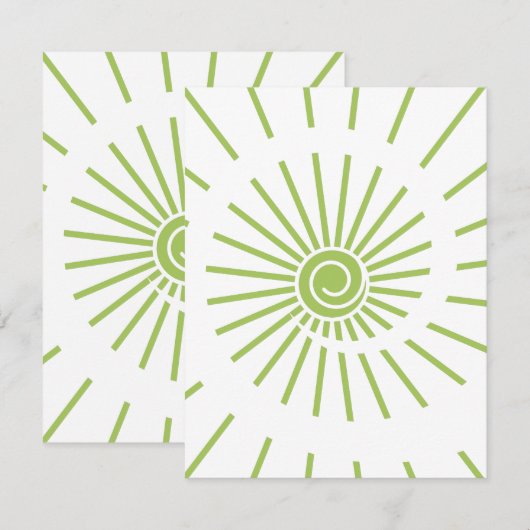 Sunshine 14 notitiekaartje (Voorkant / Achterkant)