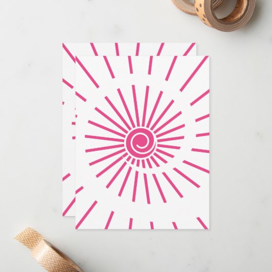 Sunshine 15 notitiekaartje (Voorkant / Achterkant in situ)