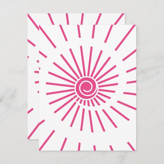 Sunshine 15 notitiekaartje (Voorkant / Achterkant)