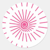 Sunshine 15 ronde sticker (Voorkant)