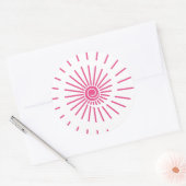 Sunshine 15 ronde sticker (Envelop)