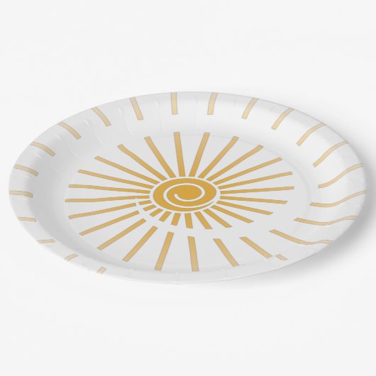 Sunshine 1 papieren bordje (Gekanteld)