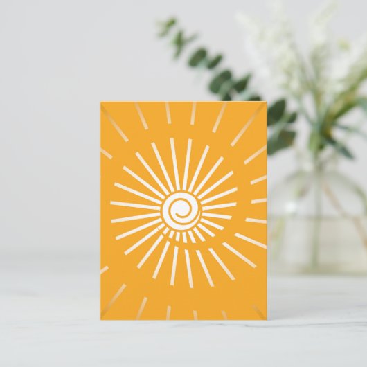 Sunshine 2 feestdagenkaart (Staand voorkant)