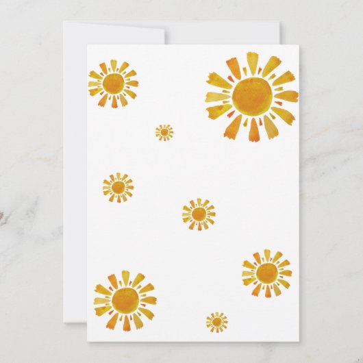 Sunshine 2e verjaardag twee plezier in de zon kaart (Achterkant)