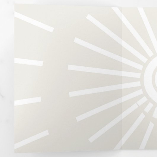 Sunshine 7 drieluik wenskaart (Binnenzijde eerst)