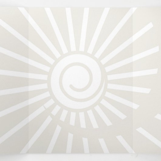 Sunshine 7 drieluik wenskaart (Binnenkant midden)