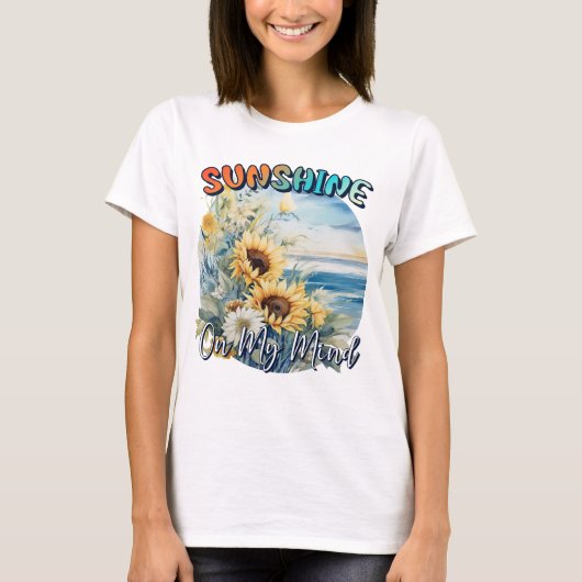 Sunshine aan m'n hoofd t-shirt (Voorkant)