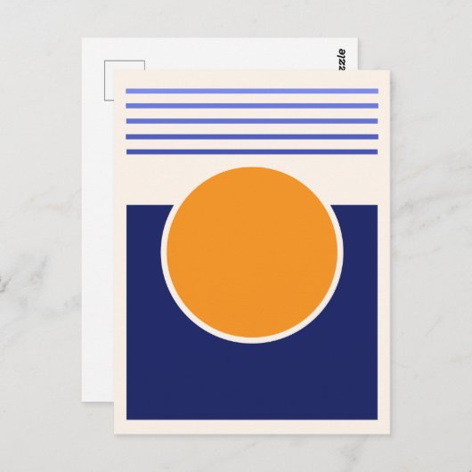 Sunshine Abstract Art Briefkaart (Voorkant / Achterkant)