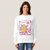 Sunshine Abstracte kunst Draag Trui (Voorkant volledig)