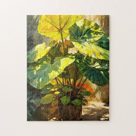 Sunshine Alocasia-Plant Legpuzzel (Verticaal)