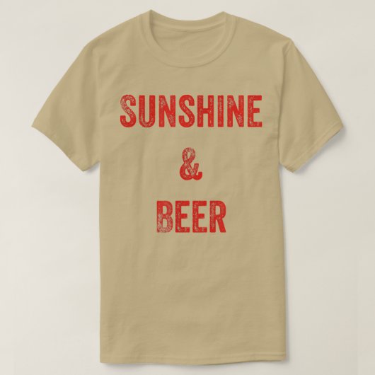 Sunshine and Beer T-shirt (Design voorkant)
