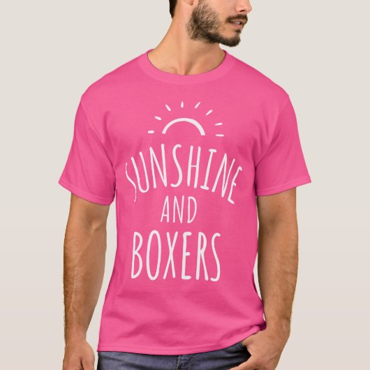 Sunshine and Boxer Dogs T-shirt (Voorkant)