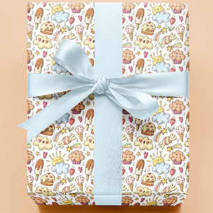 Sunshine and Celebration Trees Pattern Cadeaupapier
