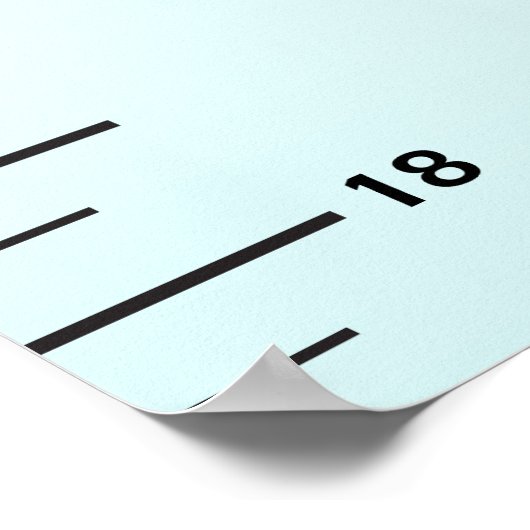 Sunshine and Clouds Growth Chart Add Child's Name Poster (Hoek)