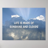 Sunshine and Clouds™ Poster (Voorkant)