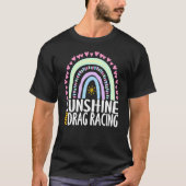 Sunshine and Drag Racing Cute Rainbow Graphic Wome T-shirt (Voorkant)