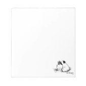 Sunshine and Flowers Pug Notitieblok (Voorkant)