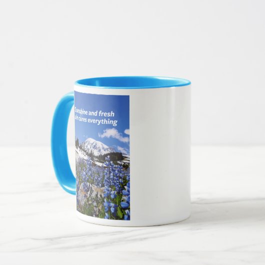 Sunshine and Fresh Air Mok (Voorkant links)