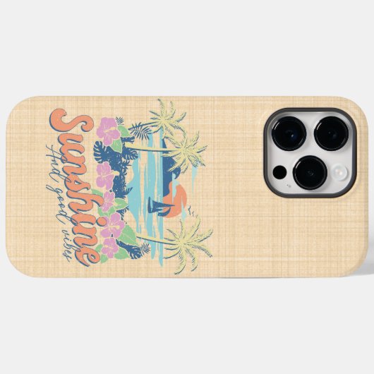 Sunshine and Good Vibes Case-Mate iPhone Case (Achterkant (horizontaal))