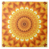 Sunshine and Happiness Mandala Tile - Large Tegeltje (Voorkant)